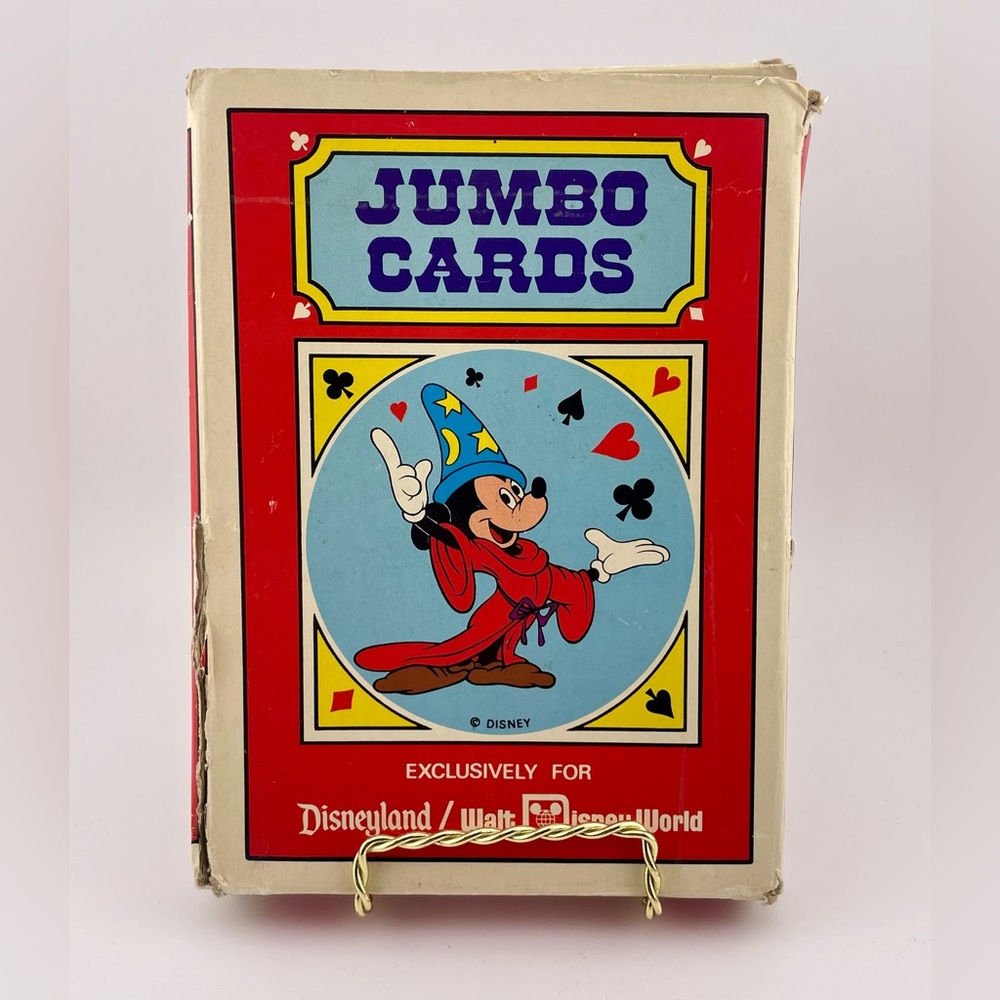 Vintage, Disneyland/Walt Disney World, Jumbo Playing Cards